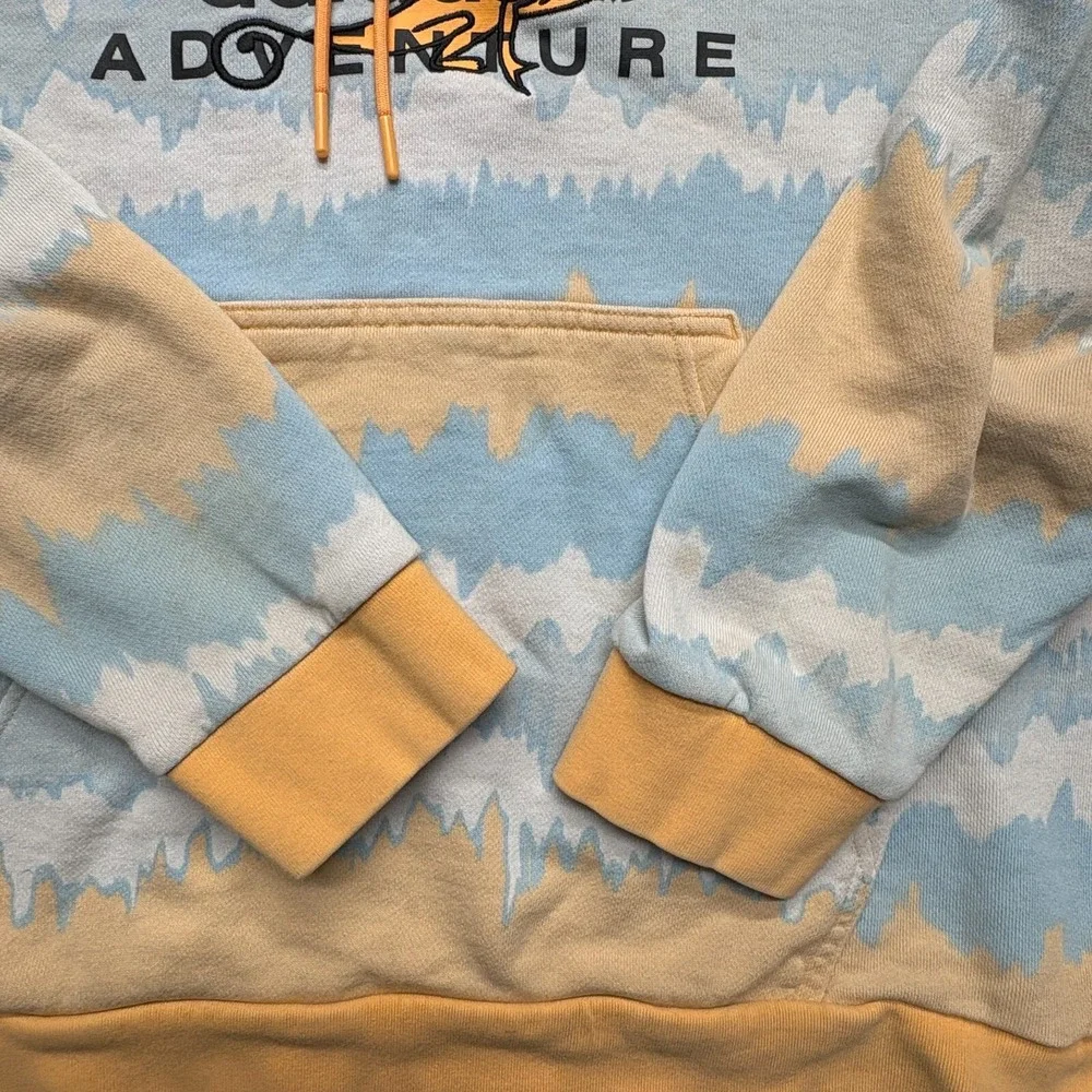 Adidas Originals Adventure Pullover Hoodie‎ Mens Medium Chameleon Logo Lizard